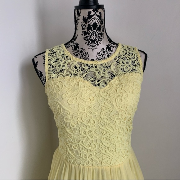 Suzy Shier Yellow Sleeveless Mini Dress - Picture 3 of 9